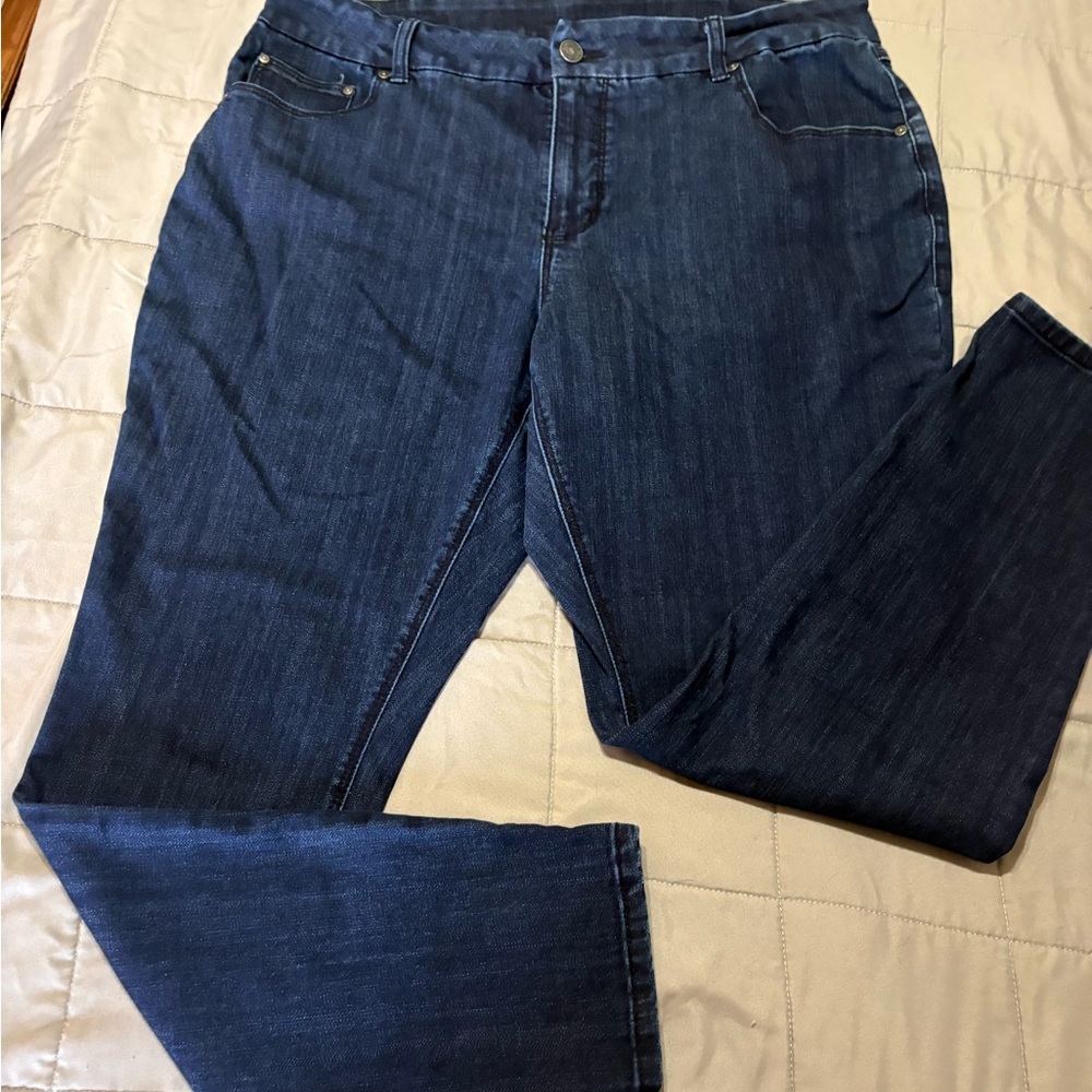 Seven7 Women's Skinny Jeans - Dark Blue